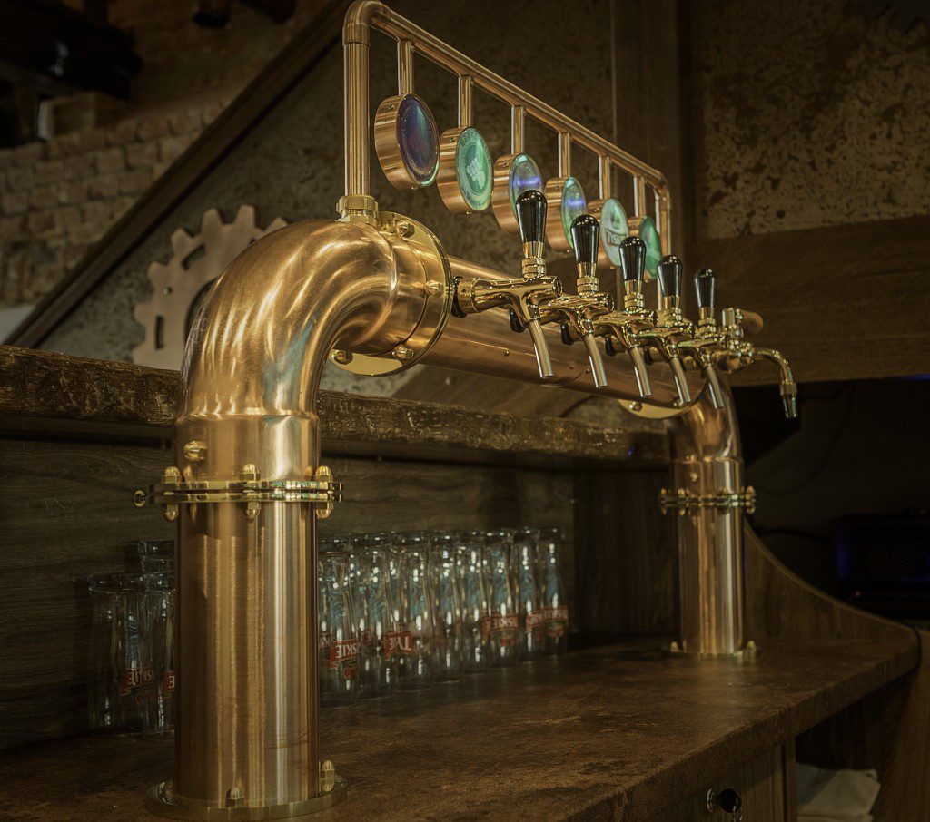 nalewalk miedziany bramka medaliony led